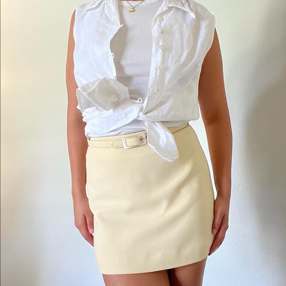 Vintage Bebe coastal grandma skirt